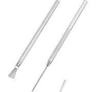 Herramienta de aguja de arcilla LUORNG de 7 pines con textura de alambre de plumas y herramienta de detalle de aguja profesional, herramienta de escultura de arcilla para fondant