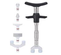 Herramienta de ajuste quiropráctico, 6 cabezales de masaje, masajeador de corrección de columna manual, dispositivo de masaje de ajuste de columna para ajustar la vértebración y la escoliosis(plata)