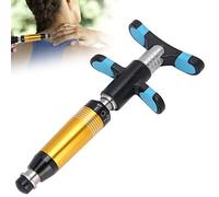 Herramienta de ajuste quiropráctico, pistola manual de corrección ósea de columna, ajustador de columna de mano con fuerzas ajustables 50N / 100N / 150N / 200N / 250N / 300N (Oro)