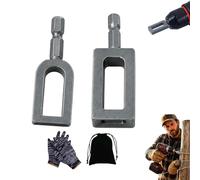Herramienta de alambre para taladro para alicates de torsión de alambre de 9 mm y 11 mm de grosor, herramienta de torsión de acero al carbono, conector y cable de desmontaje rápido de herramientas de