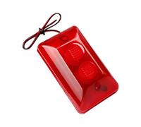 Herramienta de alarma de seguridad de montaje en pared, 12 V, 15 W, 120 dB, sonido fuerte y luz intermitente, fácil de transportar para sistemas de alarma intermitentes de tienda de fábrica