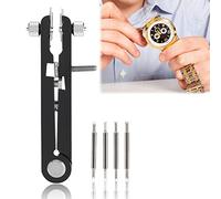 Herramienta de Alicates de Barra de Resorte, Clip para Correas, Herramienta de Ajuste del Removedor de la Correa de Reloj de Aleación 6825, Alicates de Barra de Resorte En Forma de V (Negro de 6 Clavi