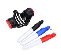 Herramienta de Alineación de Pelotas de Golf, Kit de Marcador de Puntería | Juego de bolígrafos de dibujo Putt Liner, tinta , roja y negra de secado rápido, guía de puntería Compatible con palos,