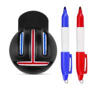 Herramienta de alineación de pelotas de golf, marcador de bolas de golf resistente a la luz, herramienta de marcado de líneas y marcadores de líneas, herramienta de alineación de huellas claras con 2