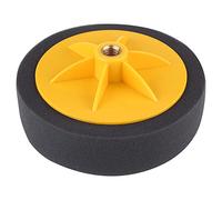 Herramienta de Almohadilla de Encerado para Pulido de Rueda de Esponja de 6 Pulgadas y 15 cm para pulidor de automóvil, Kit de Pulido de Esponja Suave y Fino Profesional Negro (Negra)