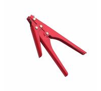 Herramienta de amarre de cremallera, sujetadores de bridas de cables, pistola de corte de tensión ajustable, herramientas de cierre rápido y corte para cables, cables, rojo