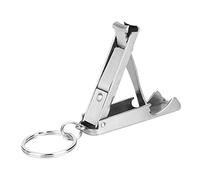 Herramienta de Anillo de Llave, Acero Inoxidable Portátil 2 en 1 Mini Llavero de Botellas de Botellas de Botella Cortadores de Uñas