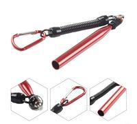 Herramienta de aparejo de pesca todo en uno, herramienta de gusano loco con 100 juntas tóricas para cebos suaves que mejoran tu eficiencia de pesca (rojo)