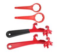 Herramienta de apertura de cubos de llave de tapón de 3 pulgadas para tambores y latas de 5 a 55 galones, removedor de tapa de tambor de aleación de aluminio con mango de goma antideslizante (plástico