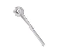 Herramienta de apertura de llave de tambor de aleación de aluminio para tapas de tapón de contenedor de 55 galones, compatible con tambores de 10 a 55 galones y conectores estándar de 2 pulgadas