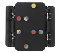 Herramienta de aprendizaje asistido por acordes negros Ukulele Aid, clip inalámbrico - asistente de práctica para principiantes, guía de acordes codificada por colores con
