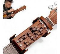Herramienta de Aprendizaje de Acordes para Guitarra, Entrenador de acordes de guitarra，Ayuda A La Práctica De Acuerdos De Asistente Educativo，Ayuda para acordes de guitarra (marrón)