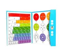 Herramienta de aprendizaje de matemáticas, azulejos y círculos magnéticos, rompecabezas de manipulación matemática para estudiantes, niños en edad preescolar, adiciones y demostradores de sustracción