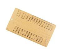 Herramienta de aprendizaje de teoría musical con guía de notación del personal para niños y adultos, incluye tabla educativa de práctica y regla de báscula portátil, ayuda de aprendizaje de baño para