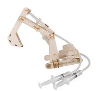Herramienta de aprendizaje interactiva, montaje de tecnología hidráulica, modelo de madera, herramienta de educación temprana para principios de física, proyecto de construcción infantil