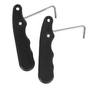 Herramienta de apriete de cordones para patinaje, 2 piezas, accesorios para todo el patinaje sobre hielo y ruedas (2 piezas, negro)
