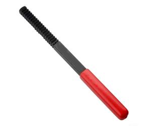 Herramienta de archivo de rosca métrica para restauración de rosca externa en pernos y pernos de 0,75 mm a 3,0 mm de paso hecha de acero al carbono con mango ergonómico para una fácil limpieza y corte