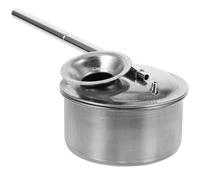 Herramienta de Arcilla para Esmaltar Cerámica de Acero Inoxidable 100ml | Pulverizador de Metal Plata, Niebla Fina y Tubo Vertical, para Engobes y Lavados de Óxido