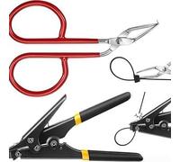 Herramienta de atadura de cables, tensor de acero 50# resistente, para bridas de cremallera, kit de fijación para almacenamiento de embalaje