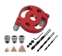 Herramienta de autocentrado de Doweling Jig Tool, Precision Drill Guide Locator, Handheld Woodworking Jig for Accurate Drilling, Durable Hole Locator with Easy Alignment, Versatile Tool for Carpenters