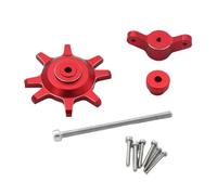 Herramienta de Ayuda de neumáticos Negros/Rojos de Fit Universal Fit Compatible con 1/10 RC RC Carro 1.9 2.2 Pulgadas Rim(Red)