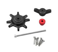 Herramienta de Ayuda de neumáticos Negros/Rojos de Fit Universal Fit Compatible con 1/10 RC RC Carro 1.9 2.2 Pulgadas Rim(Black)
