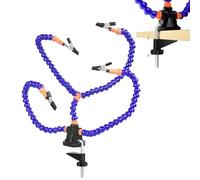 Herramienta De Ayuda De Soldadura | Soporte De Cuatro Brazos Ayudando A Las Manos | 4 Brazos Flexibles Con Soporte De Abrazadera De Escritorio Ajustable Para Pintar Figuras