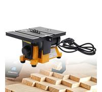 Herramienta de banco para carpintería, mini sierra de mesa, máquina de corte portátil con 3 cuchillas, motor de bajo ruido, 4500 RPM para cortes de madera, vidrio