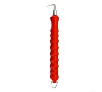 Herramienta de barra de acero con mango antideslizante de 300 mm | para mecanismo de resorte semiautomático, reduce la tensión de la muñeca, acelera el bucle, cuerpo de acero, acabado rojo