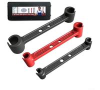 Herramienta de bisagra ajustable resistente para alinear armarios para puertas con bordes de marco mientras mantiene la integridad con el tiempo (3 piezas)