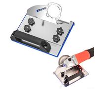 Herramienta de biselado de azulejos Soporte de amoladora angular para amoladoras angulares de 100 mm, guía de corte de chaflán de 45° para azulejos y piedras, marco biselado de azulejos de metal con