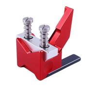 Herramienta de biselado de varilla redonda de metal con guía de posicionamiento de agujeros, localizador de agujeros centrales para proyectos de manualidades y pasatiempos, ayuda de perforación de