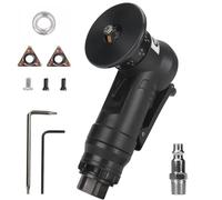 Herramienta de biselado neumática portátil para desbarbado y recorte, herramienta de chaflán de aire lineal de mano ultraligera de 45 grados para biselado de metal, mini máquina biseladora de borde de