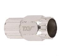 Herramienta de bloqueo de rueda libre para casete de bicicleta, llave de acero para instalación de extracción, 53 x 24 mm, color plateado