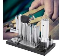 Herramienta de bobinado de alambre de cobre, máquina de dibujo manual con 20 mandriles, doblado y pulido de anillos para hacer joyas