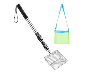 Herramienta De Bombardeo Ajustable - Tamiz Ligero De Dientes De Tiburón | Tamiz De Playa, Para Conchas, Recolección De Fósiles, Vacaciones, Al Aire Libre, Caza De Conchas Y Ta