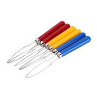 Herramienta de Botón de una Mano, Ayudante de Gancho de Botón de Agarre Gancho de Botón de Bucle de Alambre útil Cómodo de Usar para la Producción de Costura