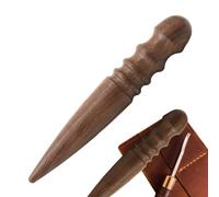 Herramienta de bruñido,Bruñidor de cuero | Cortador de borde de cuero con cabeza redonda | Herramienta de cuero profesional para pulido, herramienta de trabajo de pulido de bordes de cuero