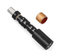 Herramienta de buje de choque trasero, aleación de aluminio y acero inoxidable, kit de instalación y extracción de precisión para bujes de cojinete de aguja y DU en montaña (negro)