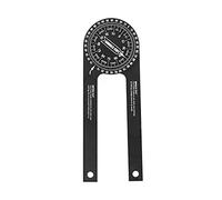 Herramienta de búsqueda de ángulos de metal con transportador de sierra ingletadora, calibre de guía de corte de transportador digital de 360 grados, aleación de aluminio