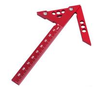 Herramienta de búsqueda de centro de precisión con regla de doble escala para medición de ángulo de 45 grados y 90 grados y trabajo de diseño (métrico)