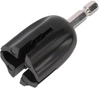 Herramienta de cabeza de bobinador de cuerdas de guitarra negra, taladro eléctrico, extractor de clavijas de afinación, reparación de bajo, herramienta de mantenimiento fácil de usar, como se muestra