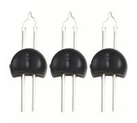 Herramienta de calefacción de resina para moscas, puntas de repuesto para atar moscas, útil para quemar alas y eliminar fibras sueltas (3 piezas)