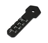 Herramienta de calibración de rotor de disco de acero con marcado multiescala, medición precisa de grosor/diámetro para mecánicos, medidor de rotor de disco