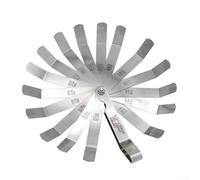 Herramienta de calibración para mantenimiento de motores de motocicleta, cuchillas de acero inoxidable, 0,127 mm, 0,152 mm, 0,203 mm, 0,254 mm, 0,305 mm, 0,381 mm, 0,508 mm