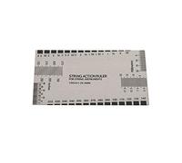 Herramienta de calibre de cuerdas de guitarra, medidor de regla de acción de cuerda estándar de medición con protectores de trastes para guitarra eléctrica, guitarra acústica, bajo y luthier