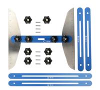 Herramienta de calibre de escalera genérica - Herramienta de patrón de banda de rodadura de escaleras de utilidad, plantilla de medición de paso, multifuncional regla plegable ajustable de 11-6