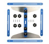 Herramienta de calibre de escalera, regla multifuncional plegable de longitud ajustable, herramienta de plantilla de medición de escaleras, para cortar en interiores y exteriores, paneles de yeso y