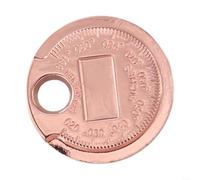 Herramienta de calibre de espacio tipo moneda para ajuste de chispas de motor automotriz, medidor de brecha de precisión 0.6-2.4mm (0.02-0.09in) Medidor de sensores de hierro fundido a presión con