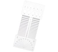 Herramienta de calibre de punto, herramienta de regla de giratorio, medidor de tensión de de tejer, para principiantes, hogar, estudio, manualidades, taller, aula